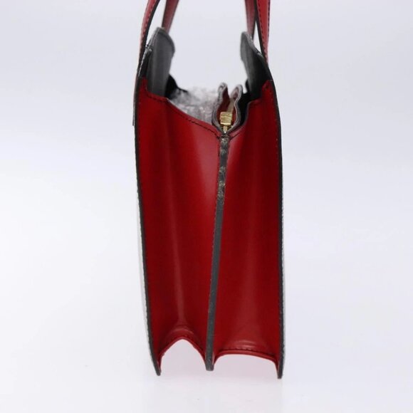 LOUIS VUITTON Epi Bicolor Varenne Hand Bag Black Red M52387 LV Auth 138674 - Picture 6 of 16